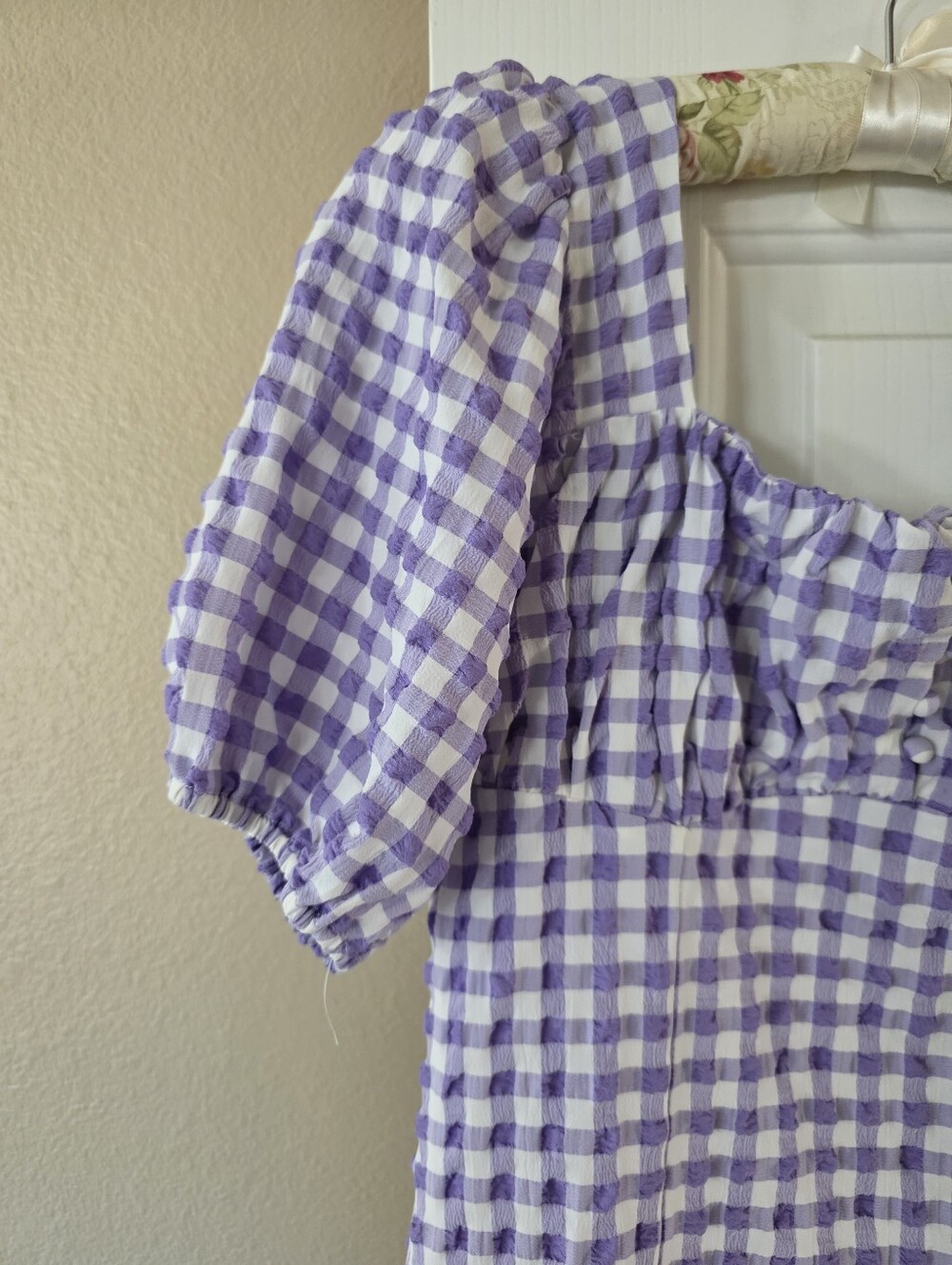Purple Gingham Mini - Picture 3 of 3